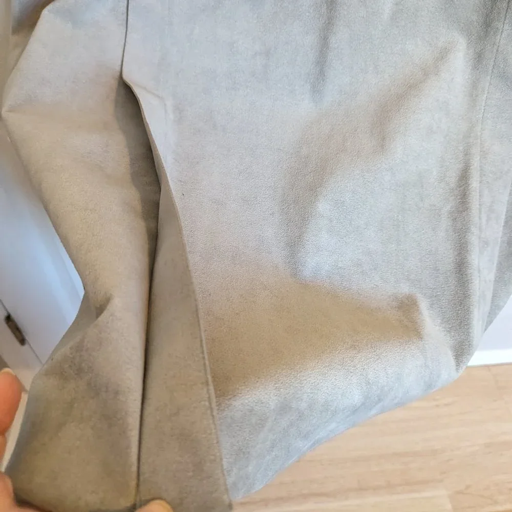 SOLD NEVER WORN 70s Union Label | Duster Coat | ULTRASUEDE | L | GRAY | Wilson's - Picture 13 of 13